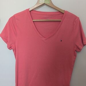 Tommy Hilfiger Pink Fitted Short Sleeve Tee